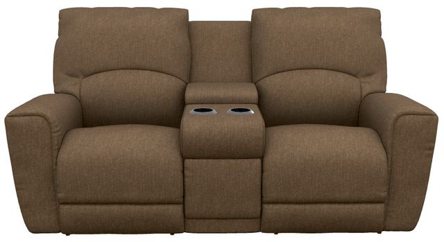 La-Z-Boy® Cassian Suede Power Reclining Loveseat with Console and Headrest-1