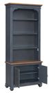 Legends Home Americana Corduroy Blue/Whiskey Bookcase Pier-3