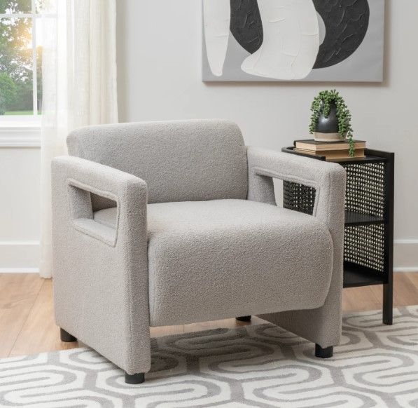 Linon Liam Gray Accent Chair-1