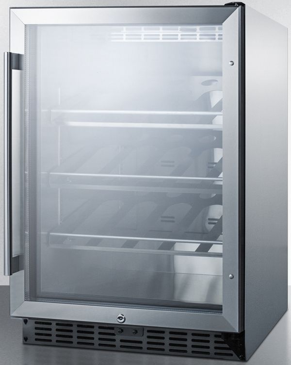 Summit® Commercial Series 5.0 Cu. Ft. Stainless Steel Wine Cooler-1
