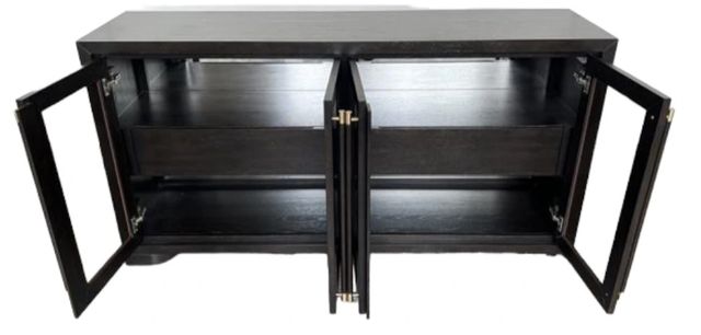 Riverside Furniture Lydia Dark Cabernet Display Sideboard-3
