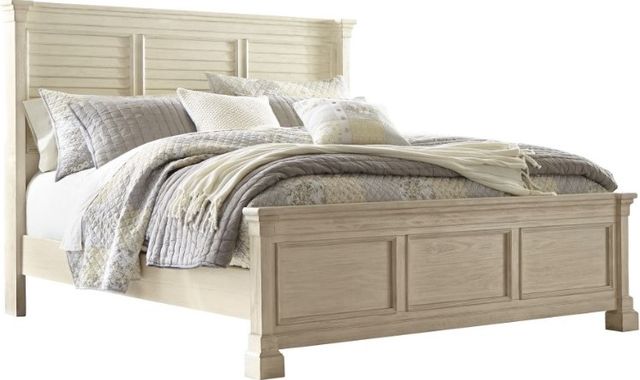 Signature Design by Ashley® Bolanburg 6-Piece Antique White California King Panel Bed Set-1
