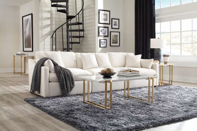 Coaster® Hobson Off-White Cushion Back Armless Chair -2