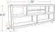 Parker House® Escape Glazed Natural Oak 72'' Open Multi-Purpose Console-2