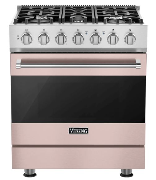 Viking® 3 Series 30" Blush Propane Pro Style Gas Range-0