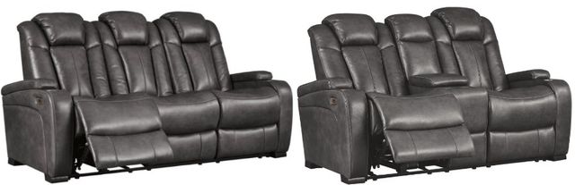 Signature Design by Ashley® Turbulance 2-Piece Quarry Living Room Reclining Seating Set -0