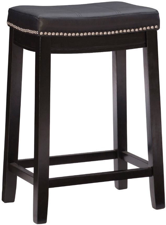 Linon Claridge Black Counter Stool-0