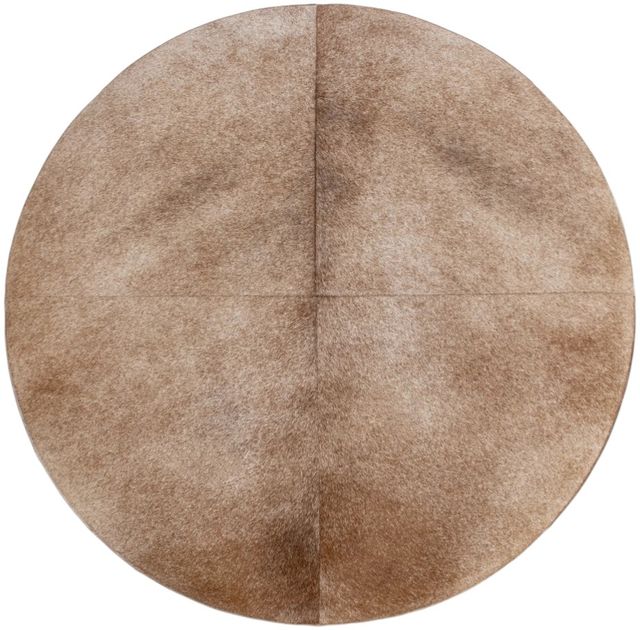 Classic Home Andre Canyon Dust 40" Round Ottoman-3