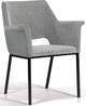 Korson Furniture Ariane Set of 2 Gray Arm Chairs-0