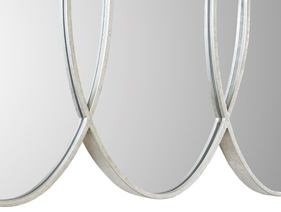 Olliix by Madison Park Signature Eclipse Antique Silver Decor Mirror-1