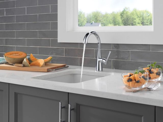Delta Other Chrome Single Handle Bar/Preparation Faucet-1