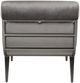 Michael Amini® Roxbury Park Gray/Stainless Steel Chaise-3
