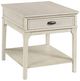 England Furniture Serra Classic White Rectangular End Table-0