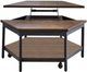 Steve Silver Co. Ultimo Mocha Hexagon Lift-Top Cocktail Table with Black Base-4