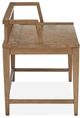 Magnussen Home® Lindon Belgian Wheat Arm Bench with Low Back-4