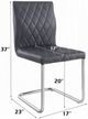 ACME Furniture Ansonia Chrome/Gray Dining Side Chair-2