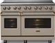 Viking® 5 Series 48" Nantucket Pro Style Induction Range with Brushed Brass Trim-4