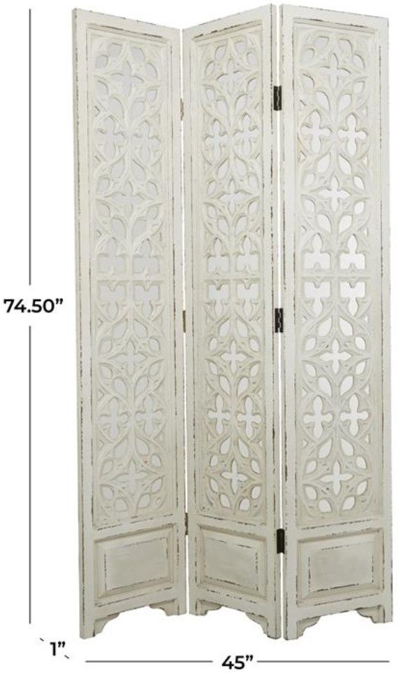 Deco Marche Brown/White Room Panel Divider-2