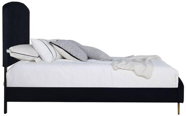 New Classic® Home Furnishings Kailani Black Upholstered Queen Panel Bed-3