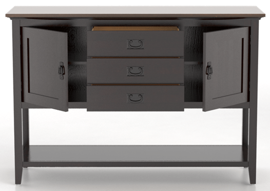 Canadel® Ebony Washed Two Tone Wood Buffet-0
