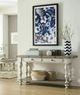 American Drew® Litchfield Lakeside Brown Flip Top Table with Off-White Base-1