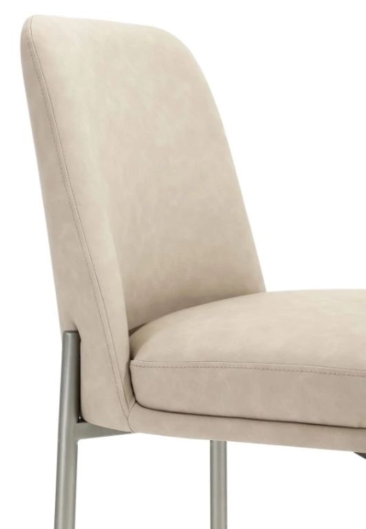 Modus Furniture Crossroads 2.0 Dion Brushed Nickel/Camel Upholstered Counter Stool-4