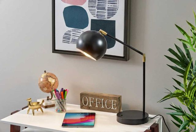 Adesso® Ashbury Black Desk Lamp-4