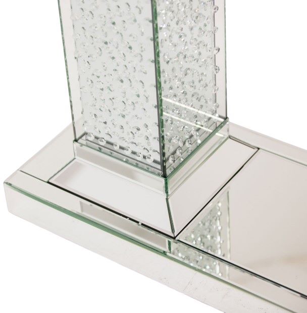 Michael Amini® Montreal™ Mirrored Pedestal Console Table-3