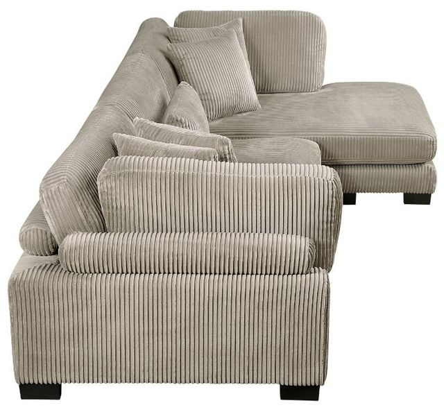 Homelegance® Traverse 3-Piece Taupe Modular Sectional with Reversible Chaise-3