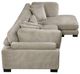 Homelegance® Traverse 3-Piece Taupe Modular Sectional with Reversible Chaise-3