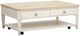 Magnussen Home® Echo Isles Driftwood and Sea Pearl Lift Top Storage Cocktail Table with Casters-0