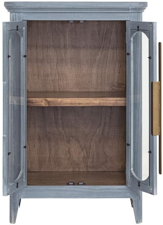 International Furniture Direct Brava Blue 2-Door Console-4
