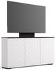 Salamander Designs® Chameleon Milan 337 Black/White Low Profile Media Console-1