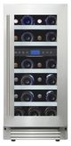 Aviva 15'' Stainless Steel Undercounter Wine Cooler-1