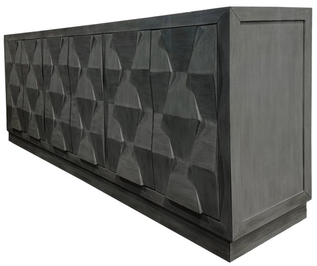 Parker House® Cortina Black Tea Peninsula Desk Console-1
