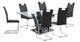 Mazin Furniture Betmar Glass Top Dining Table with Chrome Base-2