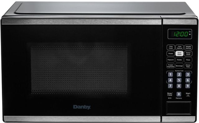 Danby® 0.7 Cu. Ft. Black and Stainless Steel Countertop Microwave-3