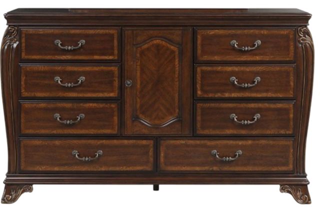 American Wholesale Furniture Magnolia Brown Dresser | Vaupel Home Furnishings | McLeansboro, IL American Wholesale Furniture Magnolia Brown Dresser | Vaupel Home Furnishings | McLeansboro, IL