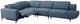 Furniture of America® Melancton 4-Piece Blue Power Sectional-0