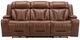 Liberty Furniture Caswell Nature Chestnut Leather Power Reclining Sofa-3