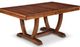 Handstone Customizable Florence Brown 48x72 Dining Table with 2x12" Leaf's-0