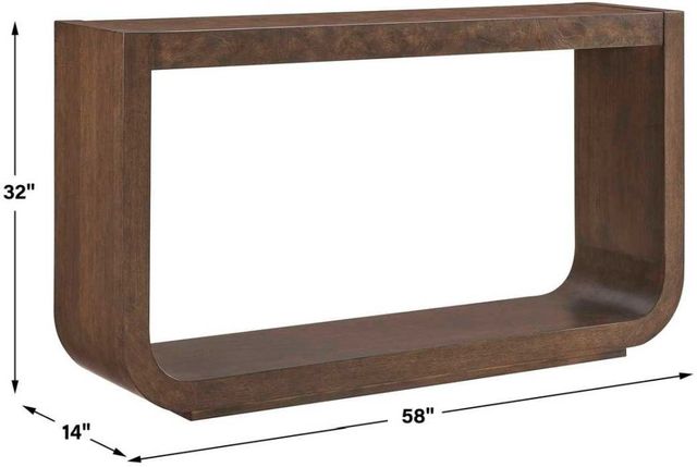 Uttermost® Flores Dark Walnut Console Table-3