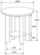 Coaster® Ottowa Brown Side Table-2