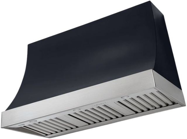AGA Marquee 48" Gloss Black Wall Mounted Range Hood  with Brushed Nickel Trim-0