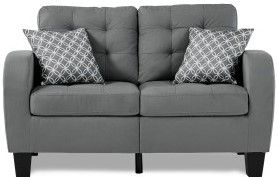 Mazin Furniture Sinclair 2 Piece Gray Sofa & Loveseat Set-3