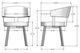 Amisco Customizable Grissom Plus Dining Arm Chair-3