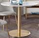 Diamond Sofa® Stella Gold/White 36" Round Dining Table-0