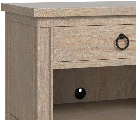Bassett® Furniture Charlotte Washed Elm Side Table-1