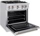 ZLINE Select 30" Satin Stainless Steel Pro Style Dual Fuel Range-1