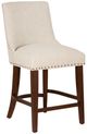 Powell® Auden Beige/Natural Espresso Counter Stool-0
